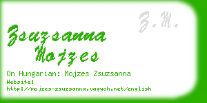 zsuzsanna mojzes business card